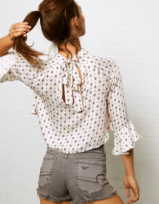 Женские топы American Eagle Don't Ask Why Tie Back Top — фото 2