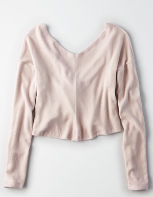 Женские топы American Eagle Don't Ask Why Knot Front Top — фото 4