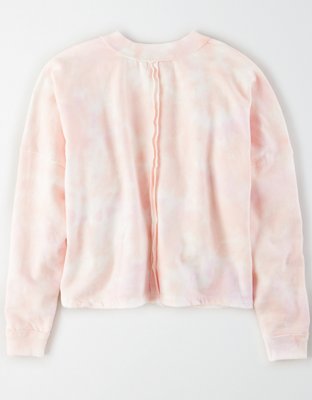 blue tie dye crew neck main image 1