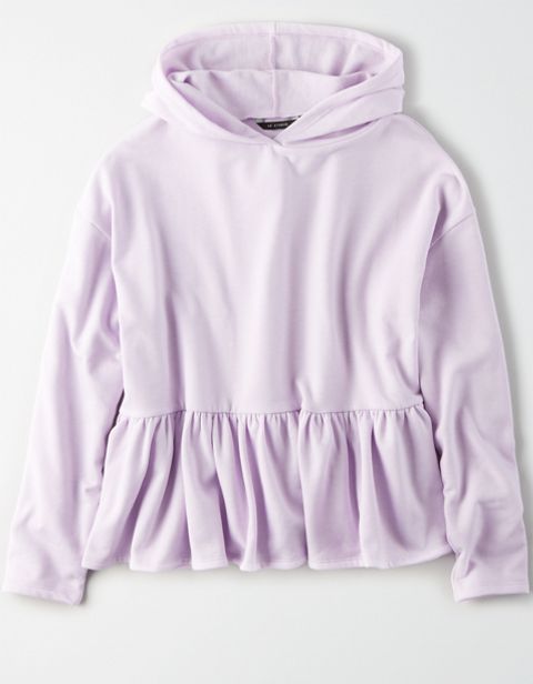 Женские худи American Eagle AE Studio Fleece Peplum