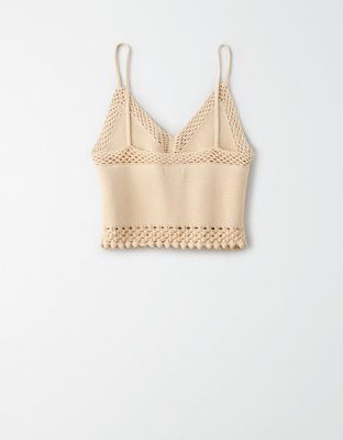 Женские топы American Eagle AE Studio Crochet Tank Top — фото 2