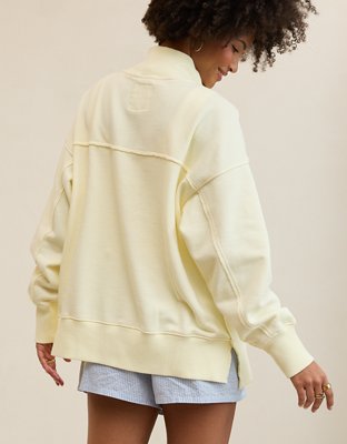 Aerie Vintage Popover Polo Sweatshirt