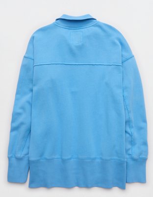 Aerie Vintage Popover Polo Sweatshirt | Aerie