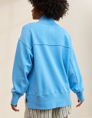 Aerie Vintage Popover Polo Sweatshirt