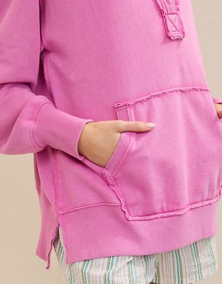 Aerie Vintage Popover Polo Sweatshirt