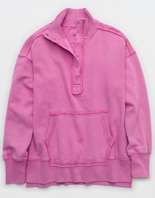 Aerie Vintage Popover Polo Sweatshirt