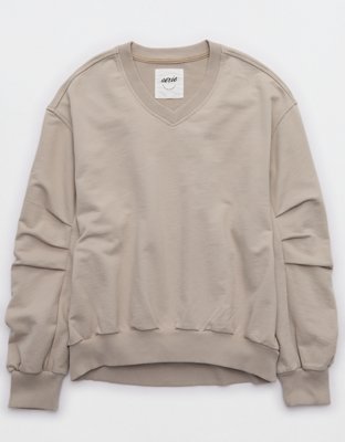 Aerie Jet Setter V Neck Sweatshirt