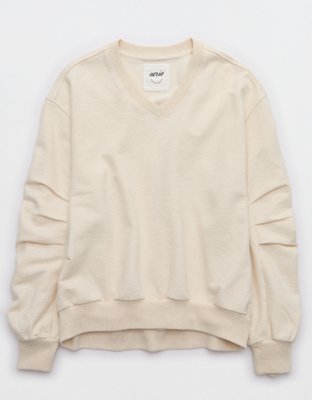 Aerie Jet Setter V Neck Sweatshirt
