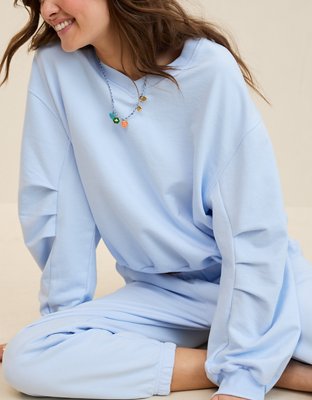 Aerie Jet Setter V Neck Sweatshirt