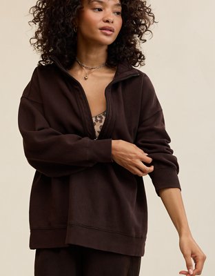 Aerie Quarter Zip Sweatshirt