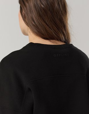 OFFLINE By Aerie Cloud Fleece Classic Length Crewneck