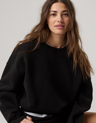 OFFLINE By Aerie Cloud Fleece Classic Length Crewneck