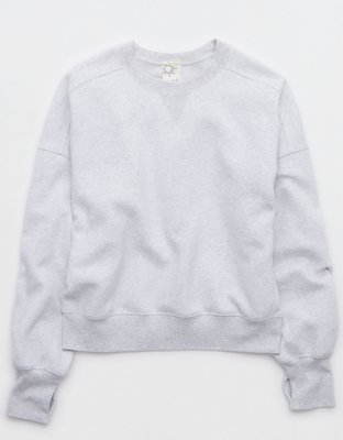 OFFLINE By Aerie Cloud Fleece Classic Length Crewneck