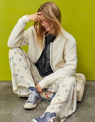 Aerie x Emily + Meritt Cozy Bomber Jacket