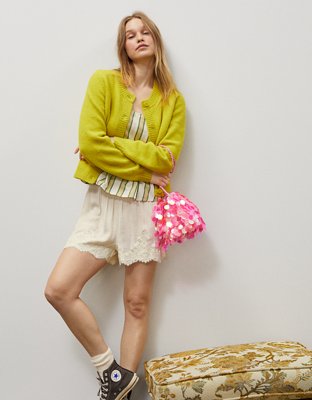 Aerie x Emily + Meritt Shrunken Cardigan