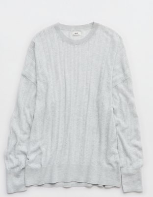 Aerie x Emily + Meritt Pointelle Sweater