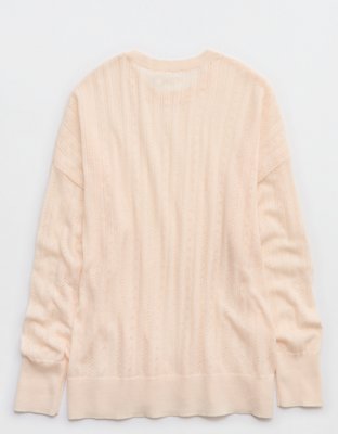 Aerie x Emily + Meritt Pointelle Sweater