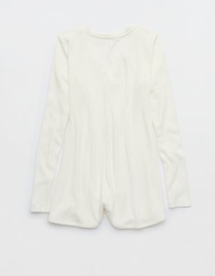 Aerie Cozy Knit Ribbed Romper