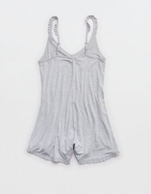 Aerie Real Soft Ruffle Romper