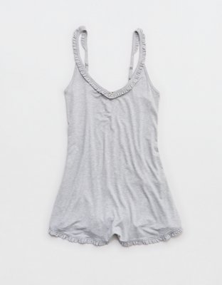 Aerie Real Soft Ruffle Romper