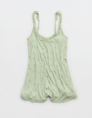 Aerie Real Soft Ruffle Romper