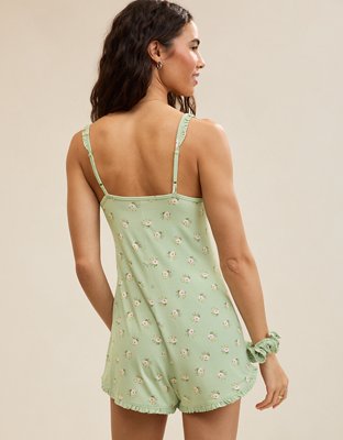Aerie Real Soft Ruffle Romper