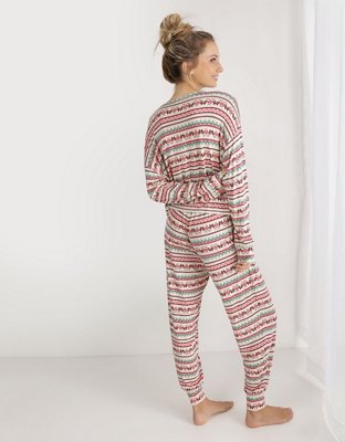 Aerie Conjunto de Pijama de Tejido de Punto