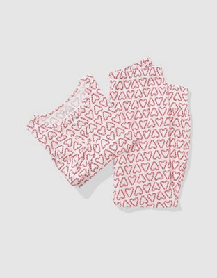 Aerie Conjunto de Pijama de Tejido de Punto