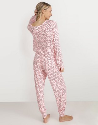 Aerie Conjunto de Pijama de Tejido de Punto