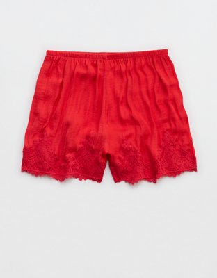 Aerie x Emily + Meritt Satin Lace Short