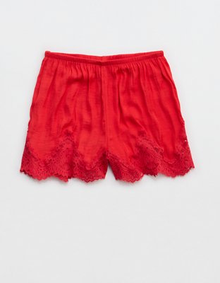 Aerie x Emily + Meritt Satin Lace Short