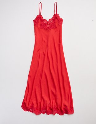 Aerie x Emily + Meritt Satin Slip Dress
