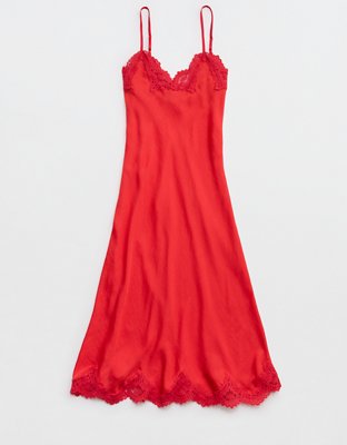 Aerie x Emily + Meritt Satin Slip Dress