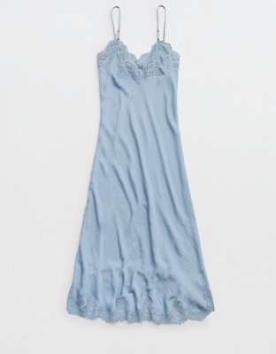 Aerie x Emily + Meritt Satin Slip Dress | Aerie