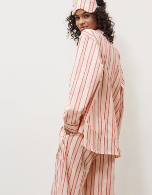 Aerie x Emily + Meritt Cotton Club Stripe Long Sleeve Top