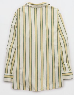 Aerie x Emily + Meritt Cotton Club Stripe Long Sleeve Top