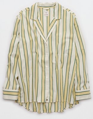 Aerie x Emily + Meritt Cotton Club Stripe Long Sleeve Top