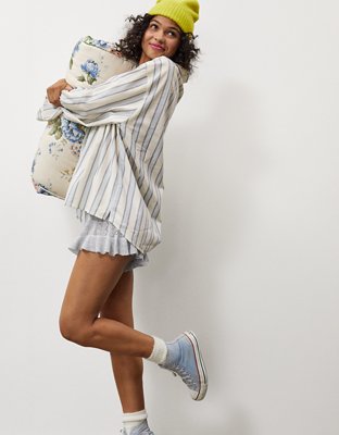 Aerie x Emily + Meritt Cotton Club Stripe Long Sleeve Top