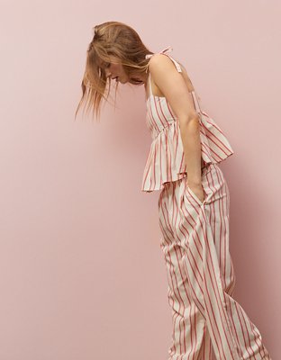 Aerie x Emily + Meritt Cotton Club Stripe Cami