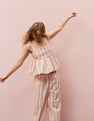 Aerie x Emily + Meritt Cotton Club Stripe Cami