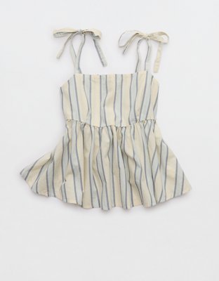 Женский топ Aerie x Emily + Meritt Cotton Club Stripe, цвет: Синий — фото 3