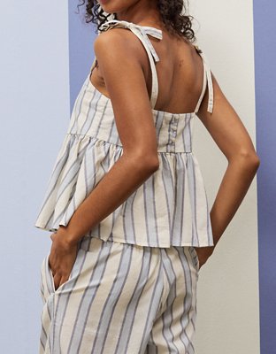 Aerie x Emily + Meritt Cotton Club Stripe Cami