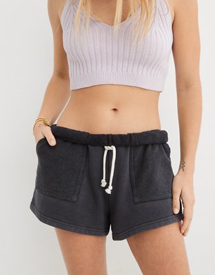 Aerie On-A-Roll Fleece High Waisted Short