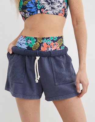 Aerie On-A-Roll Fleece High Waisted Short