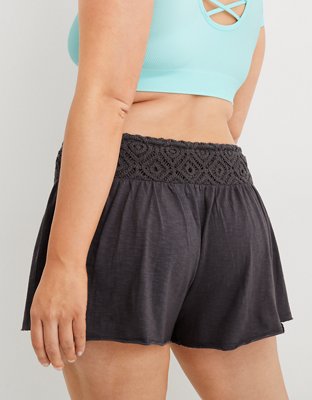 Aerie Flirty Crochet Short