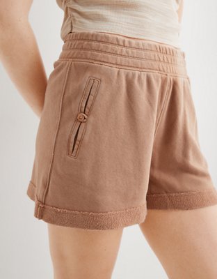 Aerie High Waisted Chillax Fleece Short