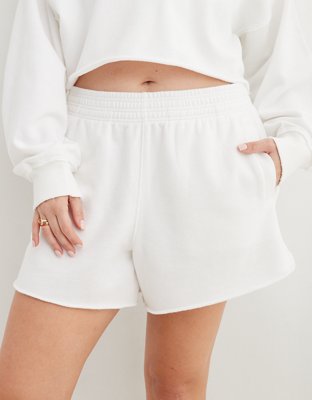 White High Waisted Shorts