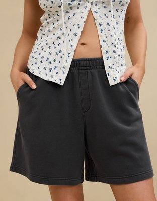 Aerie Long Fleece Short