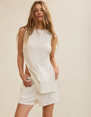 Aerie Textured Rib Short
