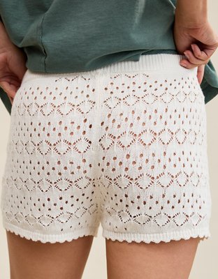Aerie Open-Knit Hot Short